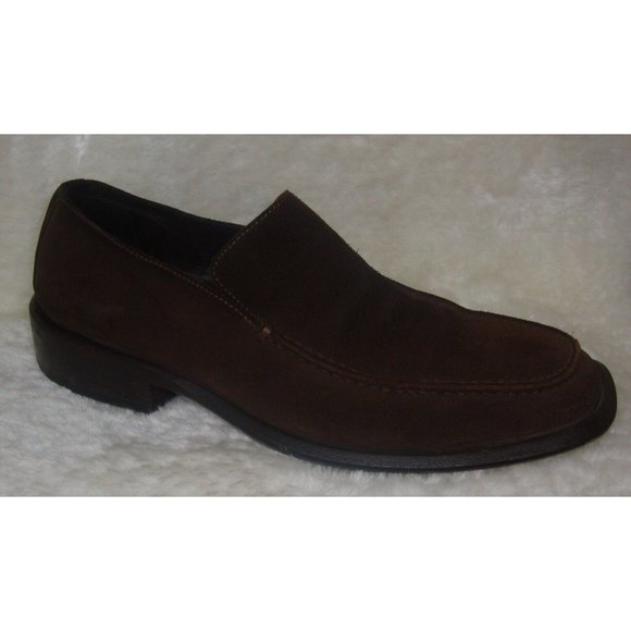 GUCCI Brown Suede Leather Slip On Dress Loafer Shoes Men Size 7 D - Picture 2 of 5